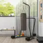 Soporte para Sacos de Boxeo con Marco de Acero Carga de 60 kg para Entrenamiento en Gimnasio Hogar Negro