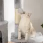 Árbol para Gatos de Suelo a Techo de 240-260 cm con Altura Ajustable Múltiples Plataformas Cuevas Cestos y Rampas Gris
