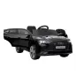 Coche de Batería para Niños 12V Audi E-tron con Mando a Distancia Faros Bocina Música Velocidad 3-5 km/h Negro
