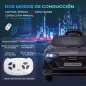 Coche de Batería para Niños 12V Audi E-tron con Mando a Distancia Faros Bocina Música Velocidad 3-5 km/h Negro