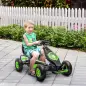 Coche de Pedales para Niños de 5-12 Años con Asiento Ajustable Neumáticos Inflables Amortiguador Carga 50kg Negro Verde