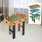Mesa Multijuegos 4 en 1 para Niños +6 Años Futbolines para Niños Mesa de Billar Mesa de Ping-pong 92x78x80 Natural