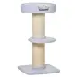 Árbol para Gatos Altura 91 cm de 3 Niveles con Nido Plataforma y Poste de Sisal 45x45x91 cm Azul Claro Árbol para Gatos Altura 91 cm de 3 Niveles con Nido Plataforma y Poste de Sisal 45x45x91 cm Azul Claro