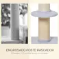 Árbol para Gatos Altura 91 cm de 3 Niveles con Nido Plataforma y Poste de Sisal 45x45x91 cm Azul Claro Árbol para Gatos Altura 91 cm de 3 Niveles con Nido Plataforma y Poste de Sisal 45x45x91 cm Azul Claro