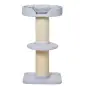 Árbol para Gatos Altura 91 cm de 3 Niveles con Nido Plataforma y Poste de Sisal 45x45x91 cm Azul Claro Árbol para Gatos Altura 91 cm de 3 Niveles con Nido Plataforma y Poste de Sisal 45x45x91 cm Azul Claro