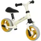 Bicicleta de Equilibrio Infantil +18 Meses con Asiento Ajustable en Altura Carga 25 kg 66,5x34x47 cm Blanco y Naranja