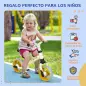 Bicicleta de Equilibrio Infantil +18 Meses con Asiento Ajustable en Altura Carga 25 kg 66,5x34x47 cm Blanco y Naranja