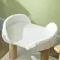 Árbol Rascador para Gatos Pequeños Altura 42 cm con Nido Bolas Colgantes y Postes de Sisal 48x38x42 cm Blanco