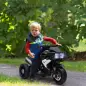 Moto Eléctrica Infantil con Luces Bocina Música Neumáticos Anchos Moto para Niños con Velocidad 3 km/h Negro