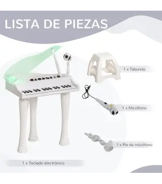 Piano Electrónico Infantil