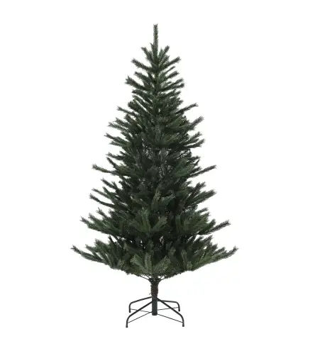 Árbol de Navidad Artificial 210 cm con 793 Ramas y Soporte de Acero Árbol Navideño para Salón Interior Verde