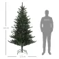Árbol de Navidad Artificial 210 cm con 793 Ramas y Soporte de Acero Árbol Navideño para Salón Interior Verde Árbol de Navidad Artificial 210 cm con 793 Ramas y Soporte de Acero Árbol Navideño para Salón Interior Verde