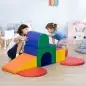 Juego de 7 Bloques de Espuma para Niños Bloques de Construcción Figuras de Construcción para Escalar y Gatear Multicolor