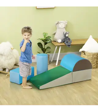 Juego de 5 Bloques de Espuma para Niños Bloques de Construcción Figuras de Construcción Multicolor