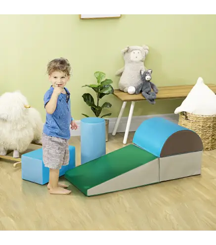 Juego de 5 Bloques de Espuma para Niños Bloques de Construcción Figuras de Construcción Multicolor