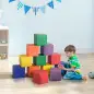 Juego de 12 Bloques de Espuma para Niños Bloques de Construcción Juguete para Aprendizaje Multicolor
