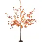 Lámpara de Árbol 150 cm con 245 Luces LED y Base Decoración Navidad para Interiores y Exterior Naranja