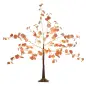 Lámpara de Árbol 120 cm con 175 Luces LED y Base Decoración Navidad para Interiores y Exterior Naranja