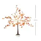 Lámpara de Árbol 120 cm con 175 Luces LED y Base Decoración Navidad para Interiores y Exterior Naranja