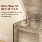 Baúl de Almacenaje para Dormitorio 95 L con Tapa Banco de Almacenaje con Bisagra de Seguridad 80x40x50 cm Grisáceo
