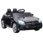 Coche Eléctrico para Niños de +3 Años Mercedes SLC 300 con Batería 12V Mando a Distancia Faros LED Bocina Música Negro