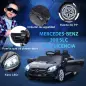 Coche Eléctrico para Niños de +3 Años Mercedes SLC 300 con Batería 12V Mando a Distancia Faros LED Bocina Música Negro