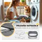 Sofá para Mascotas con Parte Superior Desmontable Funda Lavable y Patas de Madera Carga 25 kg 90x78x25 cm Gris