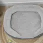 Sofá para Mascotas con Parte Superior Desmontable Funda Lavable y Patas de Madera Carga 25 kg 90x78x25 cm Gris