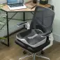 Cojín de Asiento de Espuma Viscoelástica con Base Antideslizante para Silla de Comedor Silla de Ruedas Negro