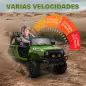 Coche Eléctrico para Niños de +3 Años con Batería 12V Mando a Distancia Faros LED Bocina Música Verde