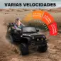 Coche Eléctrico para Niños de +3 Años con Batería 12V Mando a Distancia Faros LED Bocina Música Negro