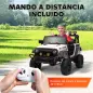 Coche Eléctrico para Niños de +3 Años con Batería 12V Mando a Distancia Faros LED Bocina Música Blanco