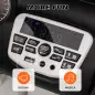 Coche Eléctrico para Niños de +3 Años con Batería 12V Mando a Distancia Faros LED Bocina Música Blanco