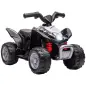 Quad Eléctrico HONDA para Niños 18-36 Meses Vehículo Eléctrico a Batería con Faros LED Bocina 65,5x38,5x43,5cm Negro
