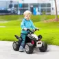Quad Eléctrico HONDA para Niños 18-36 Meses Vehículo Eléctrico a Batería con Faros LED Bocina 65,5x38,5x43,5cm Negro