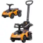 2 en 1 Coche Correpasillos para Niños 12-36 Meses Lamborghini Essenza SCV12 con Bocina Mango de Empuje Naranja y Negro