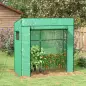 Invernadero de Exterior con Ventanas de Malla y Puerta con Cremallera para Cultivar Plantas Flores 196x77x197 cm Verde