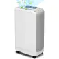 Deshumidificador 12L/día Depósito de Agua 0,8L con Ruedas Temporizador de 24 Horas Pantalla Digital de Humedad Blanco