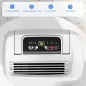 Deshumidificador 12L/día Depósito de Agua 0,8L con Ruedas Temporizador de 24 Horas Pantalla Digital de Humedad Blanco