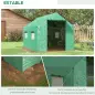Invernadero de Túnel 2x3x2 m con 4 Ventanas de Malla y Puerta con Cremallera Invernadero de Huerto para Jardín Verde