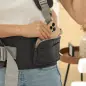 Mochila Portabebés de Recién Nacido hasta 36 Meses con Asiento Extraíble Cinturón Ajustable y Bolsillo Carga 15 kg Gris