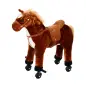 Caballo de Juguete para Niños de +2 Años con Ruedas Sonidos y Estructura de Metal Carga 60kg 65x28x75 cm Marrón Caballo de Juguete para Niños de +2 Años con Ruedas Sonidos y Estructura de Metal Carga 60kg 65x28x75 cm Marrón