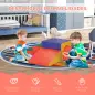 Juego de 4 Bloques Psicomotricidad para Niños de 1-3 Años Tapizado en PU 150x50x39 cm Multicolor
