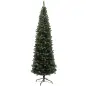Árbol de Navidad Artificial 225 cm con 980 Ramas 75 Piñas y Soporte de Metal Árbol Navideño para Salón Interior Verde