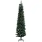 Árbol de Navidad Estrecho 190 cm con 570 Ramas y Soporte de Metal Árbol Navideño para Salón Interior Verde