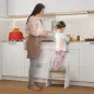 Taburete para Niños de 2 Peldaños Torre de Aprendizaje para Niños de +3 Años para Baño Cocina Librería Dormitorio Blanco