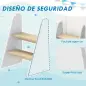 Taburete para Niños de 2 Peldaños Torre de Aprendizaje para Niños de +3 Años para Baño Cocina Librería Dormitorio Blanco