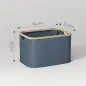 Cesto de la Ropa Sucia Plegable 36 L con Asas para Baño Dormitorio Lavadero 44,3x33,3x26,5 cm Gris