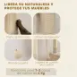Árbol Rascador para Gatos Grande Altura 206 cm con Múltiples Niveles Cuevas Bolas Colgantes y Hamacas Beige
