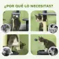 Rascador para Gatos 134 cm Torre para Gatos con Nidos Plataformas Bolas de Juguete y Postes de Sisal Gris Oscuro